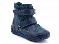 127-3,13 Тотто (Totto), ботинки демисезонные утепленные, байка, синий, кожа в Ижевске
