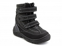А43-038 Сурсил (Sursil-Ortho), ботинки детские ортопедические с высоким берцем, зимние, натуральный мех, кожа, текстиль, черный в Ижевске