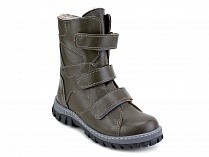 207з (31-40) Аквелла (Akwella), ботинки зимние ортопедические с высоким берцем, натуральная шерсть, кожа, тёмно-зелёный в Ижевске