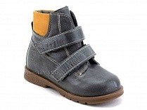 126(2)-41,64 Тотто (Totto), ботинки демисезонные утепленные, байка, серый, светло-коричневый, кожа в Ижевске