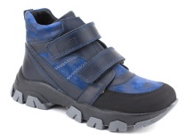 6-612145-2403 (26-30) Пиксель (Pixel), ботинки зимние детские профилактические, кожа, натуральный мех, синий в Ижевске