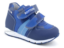 BL-209(3) Боттилини (Bottilini), полуботинки  детские  ортопедические профилактические, кожа, синий в Ижевске
