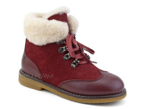 А44-071-3 Сурсил (Sursil-Ortho), ботинки детские ортопедические профилактичские, зимние, натуральный мех, замша, кожа, бордовый в Ижевске