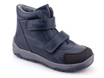 2458-712 Тотто (Totto), ботинки детские утепленные ортопедические профилактические, кожа, синий. в Ижевске