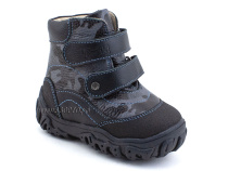 520-10 (21-26) Твики (Twiki) ботинки детские зимние ортопедические профилактические, кожа, натуральный мех, черный, камуфляж в Ижевске