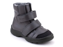 338-721 Тотто (Totto), ботинки детские утепленные ортопедические профилактические, кожа, серый. в Ижевске