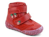 238-196,186 Тотто (Totto), ботинки демисезонные утепленные, байка,  кожа,нубук,  красный, в Ижевске
