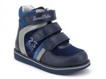 23-251  Сурсил (Sursil-Ortho), ботинки неутепленные с высоким берцем, кожа , нубук, синий, голубой в Ижевске