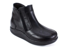 84-11И-2-490/58 Рикосс (Ricoss) ботинки для взрослых демисезонные утепленные, ворсин, кожа, черный, полнота 9 в Ижевске