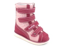 23-220 Сурсил-Орто (Sursil-Ortho), ботинки демисезонные детские ортопедические  с тутором, кожа, розовый в Ижевске