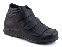 5008-01  Плюмекс (Plumex), ботинки для взрослых демисезонные утепленные, кожа, черный, полнота 10. в Ижевске